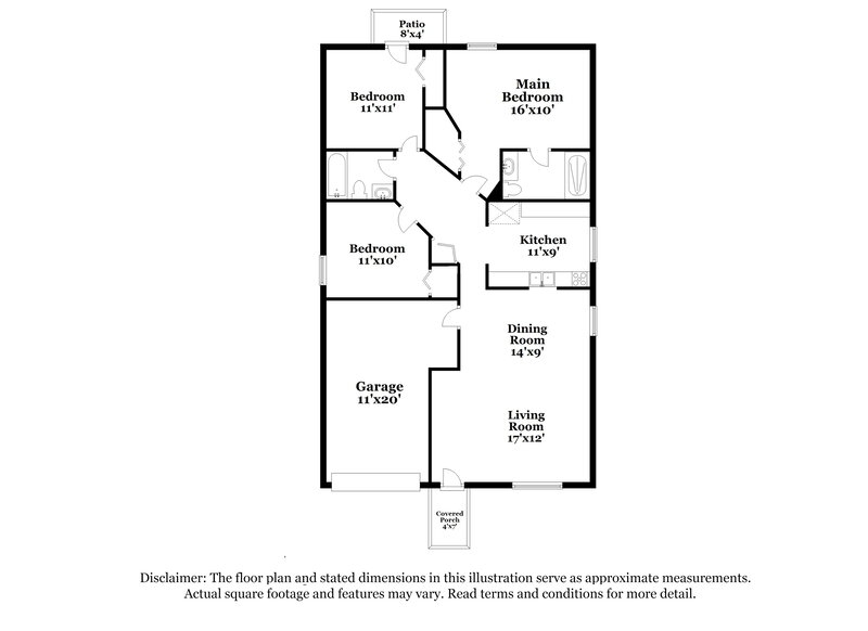 2,010/Mo, 1720 Mosaic Forest Drive Seffner, FL 33584 Floor Plan View