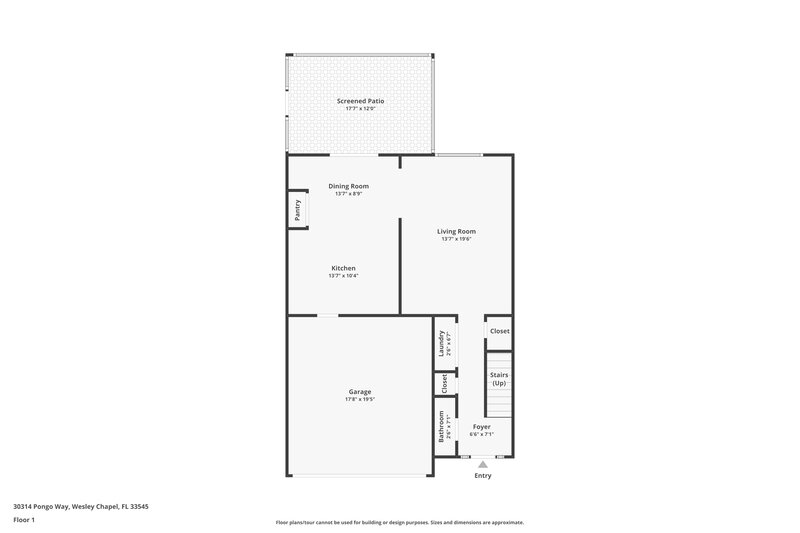 2,320/Mo, 30314 Pongo Way Wesley Chapel, FL 33545 Floor Plan View