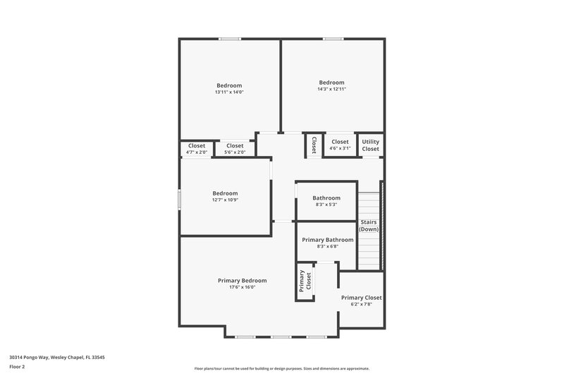 2,320/Mo, 30314 Pongo Way Wesley Chapel, FL 33545 Floor Plan View 2