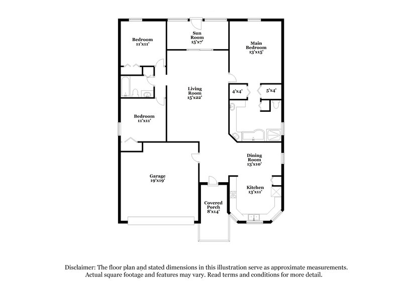 1,950/Mo, 5760 Woodruff Way Lakeland, FL 33812 Floor Plan View