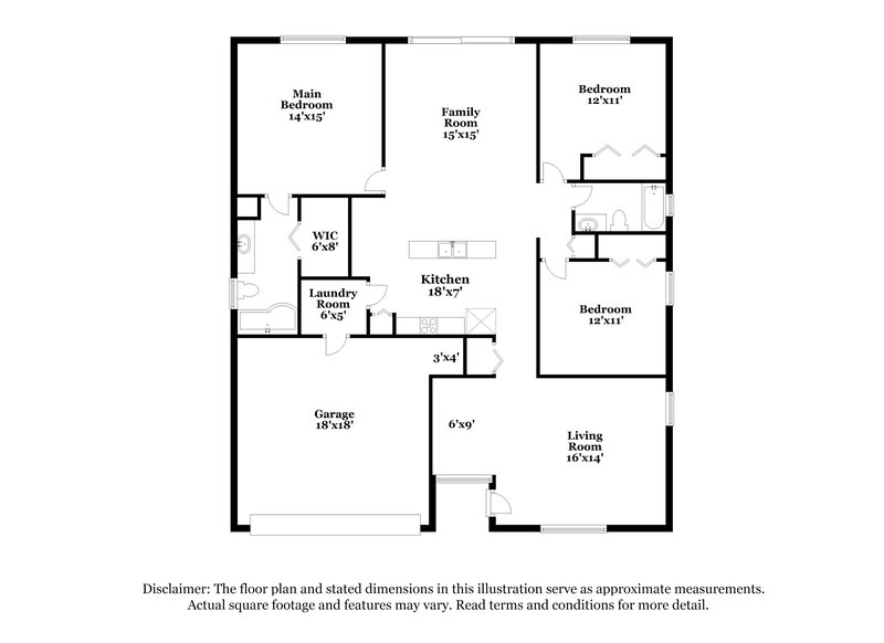 1,880/Mo, 7622 Weehawken Dr Zephyrhills, FL 33540 Floor Plan View