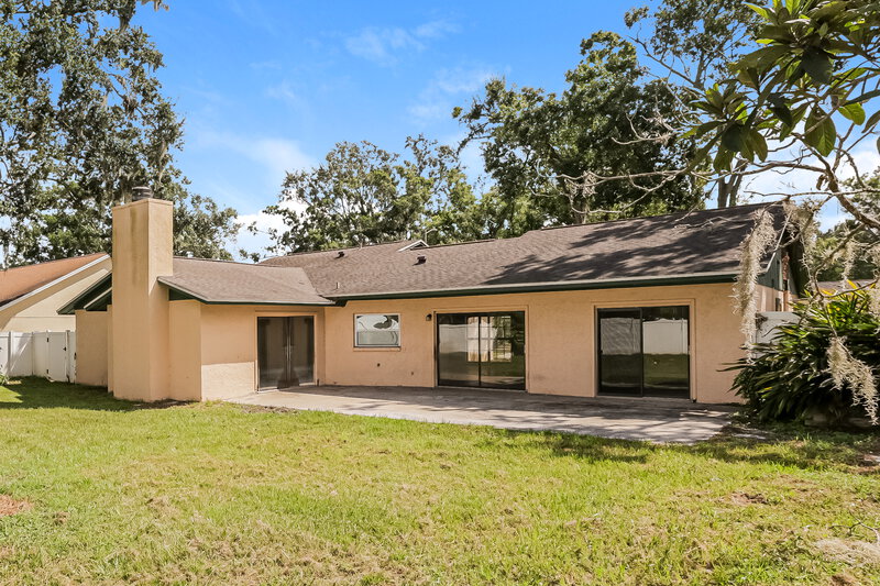 2,240/Mo, 3819 Cloverhill Court Brandon, FL 33511 Rear View