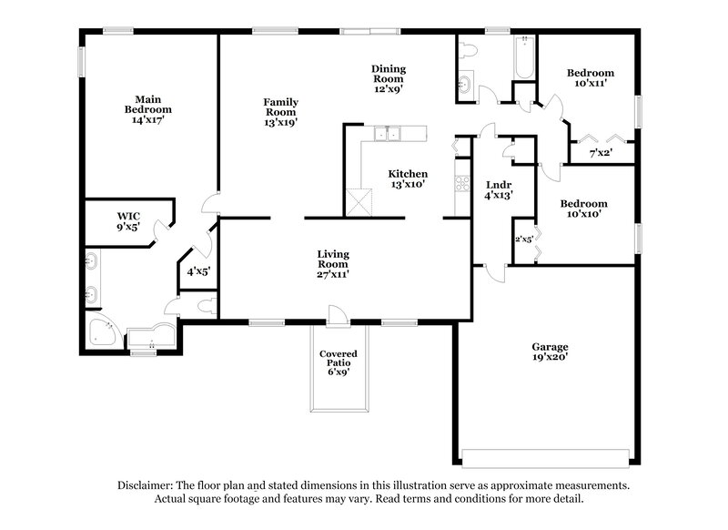 2,115/Mo, 4144 Baywater Place Lakeland, FL 33812 Floor Plan View
