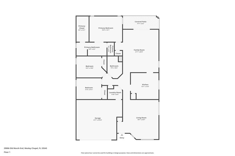 2,175/Mo, 29006 Old Marsh End Wesley Chapel, FL 33543 Floor Plan View