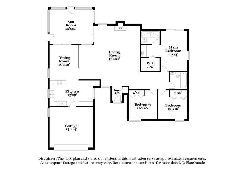 2,495/Mo, 15918 Mystic Way Tampa, FL 33624 Floorplan View