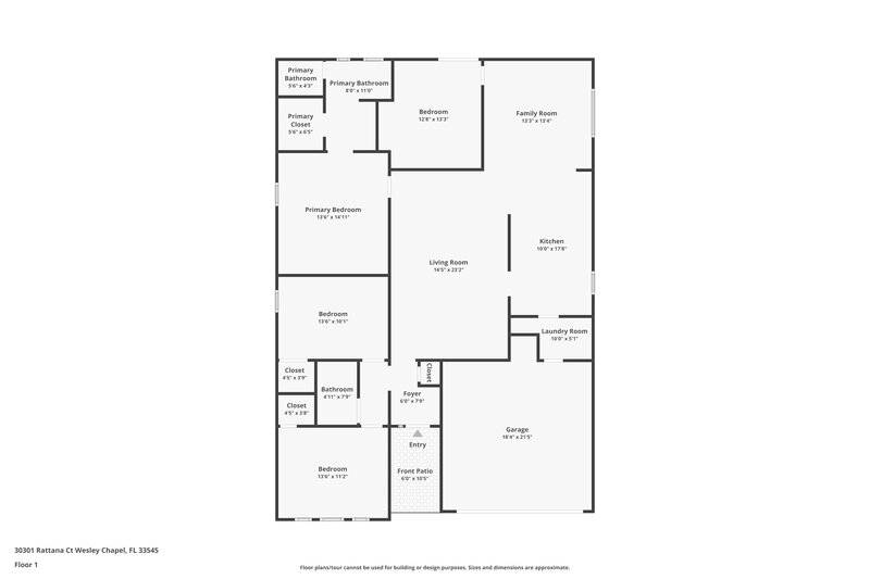 2,285/Mo, 30301 Rattana Court Wesley Chapel, FL 33545 Floor Plan View