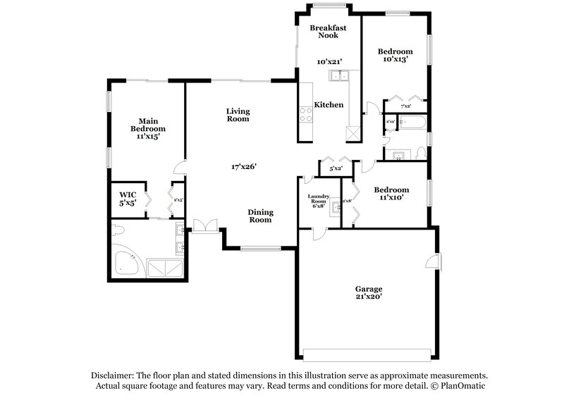 2,330/Mo, 4828 Crestknoll Ln New Port Richey, FL 34653 Floor Plan View