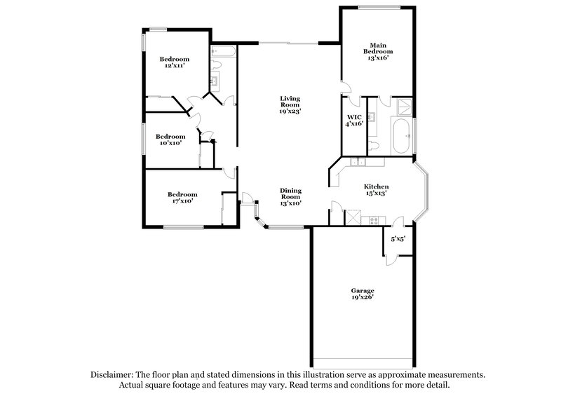 2,055/Mo, 10312 Fairchild Road Spring Hill, FL 34608 Floor Plan View