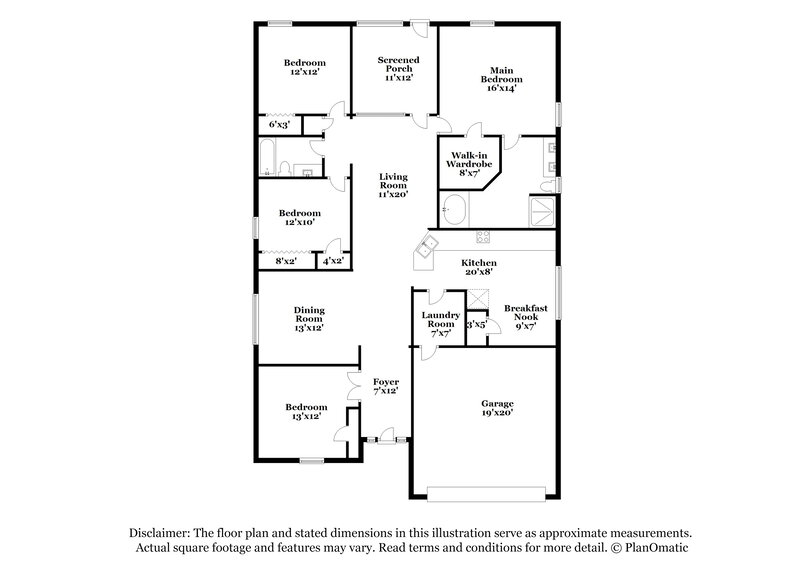 2,190/Mo, 13255 Niti Dr Hudson, FL 34669 Floor Plan View