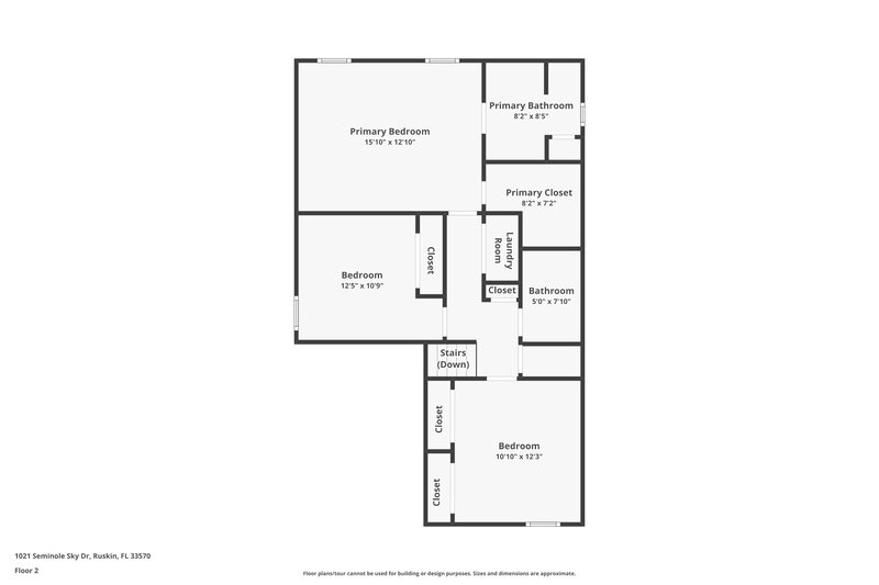 2,035/Mo, 1021 Seminole Sky Drive Ruskin, FL 33570 Floor Plan View 2