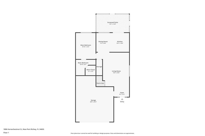 3,640/Mo, 1806 Horsechestnut Ct Trinity, FL 34655 Floor Plan View