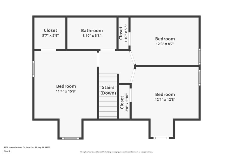 3,640/Mo, 1806 Horsechestnut Ct Trinity, FL 34655 Floor Plan View 2