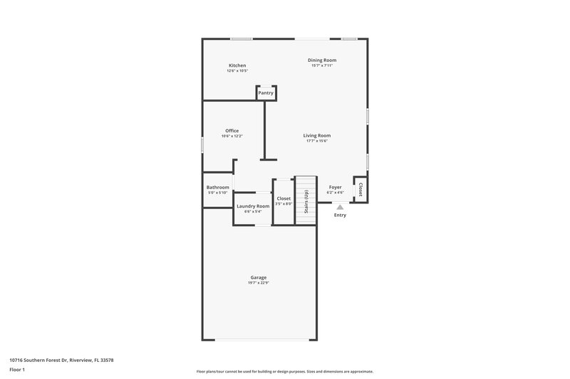3,690/Mo, 10716 Southern Forest Dr Riverview, FL 33578 Floor Plan View