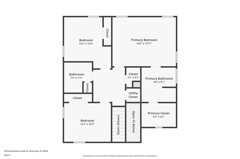 3,690/Mo, 10716 Southern Forest Dr Riverview, FL 33578 Floor Plan View 2