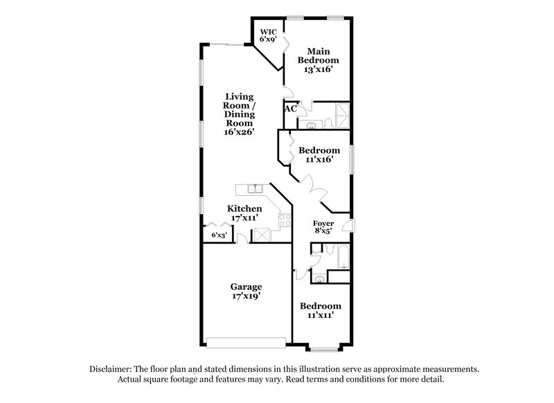 2,075/Mo, 10610 Summer Azure Dr Riverview, FL 33578 Floorplan View