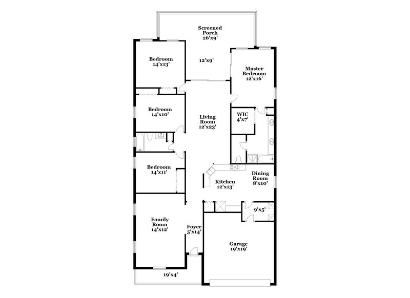 2,380/Mo, 11704 Pure Pebble Dr Riverview, FL 33569 Floor Plan View