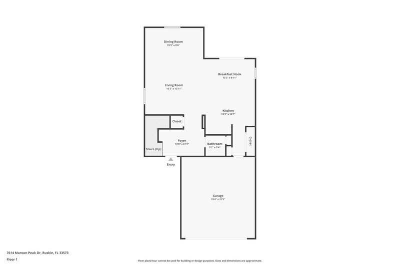 2,235/Mo, 7614 Maroon Peak Dr Ruskin, FL 33573 Floor Plan View