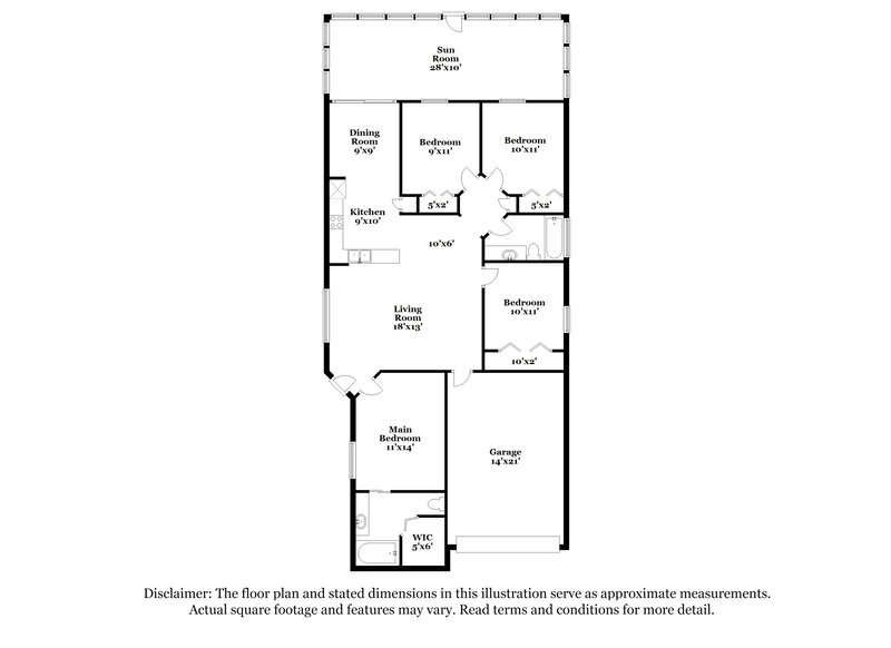 2,035/Mo, 6127 Skylarkcrest Dr Lithia, FL 33547 Floor Plan View