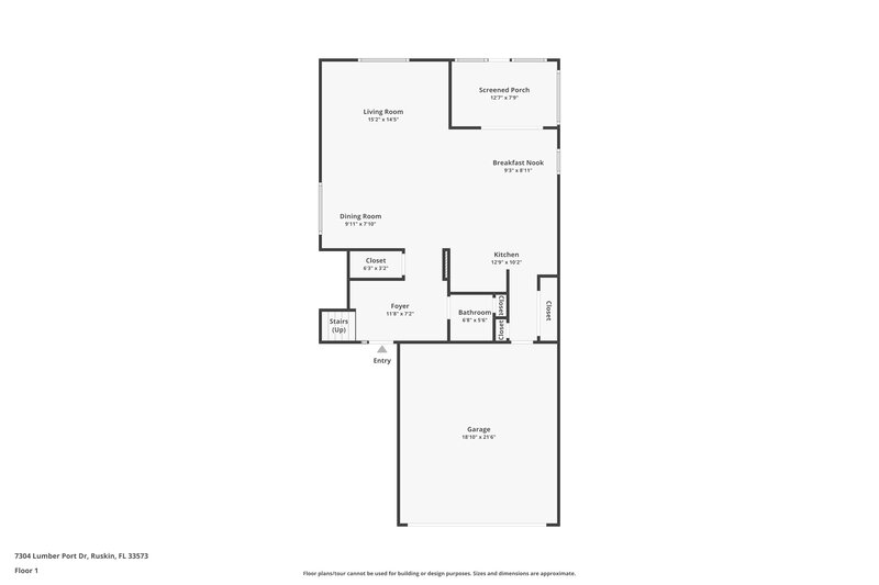 2,030/Mo, 7304 Lumber Port Dr Ruskin, FL 33573 Floor Plan View
