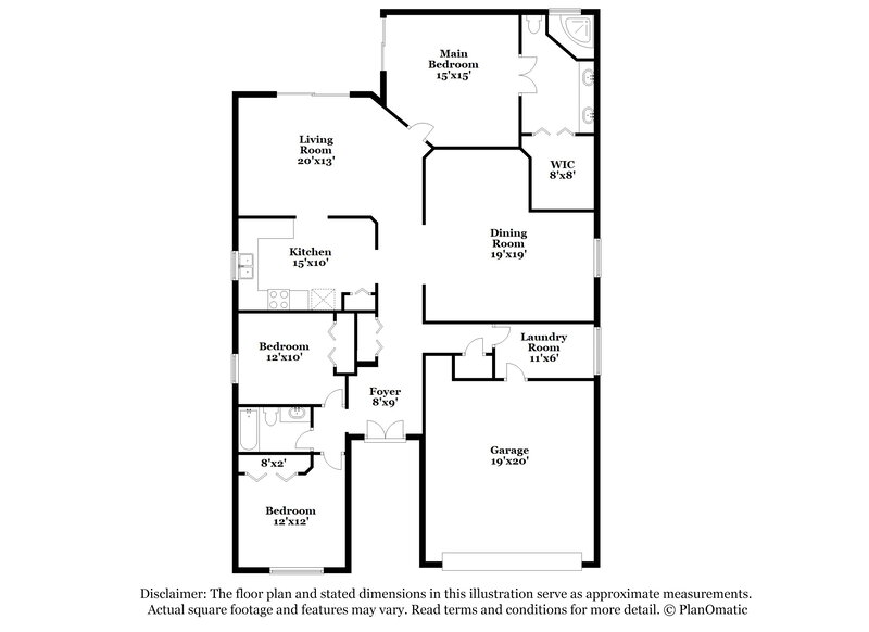 2,595/Mo, 1404 Lakehurst Way Brandon, FL 33511 Floor Plan View
