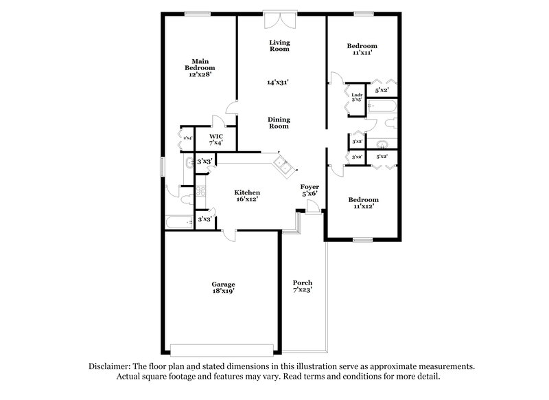 2,235/Mo, 912 Stallion Way Valrico, FL 33594 Floor Plan View