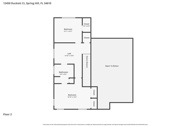 2,340/Mo, 12450 Duckett Ct Spring Hill, FL 34610 Floor Plan View 2