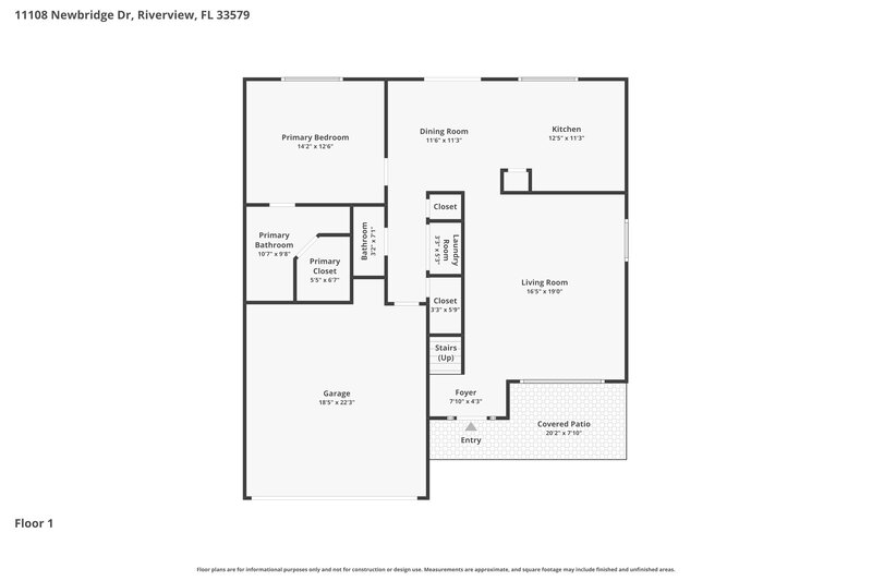 2,335/Mo, 11108 Newbridge Drive Riverview, FL 33579 Floorplan View