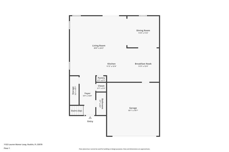 2,185/Mo, 1132 Lauren Manor Loop Ruskin, FL 33570 Floor Plan View