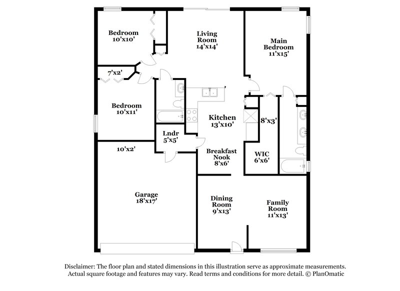 2,175/Mo, 506 Sunset Beach Ct Valrico, FL 33594 Floor Plan View