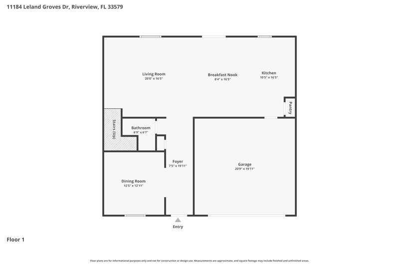 2,680/Mo, 11184 Leland Groves Dr Riverview, FL 33579 Floorplan View