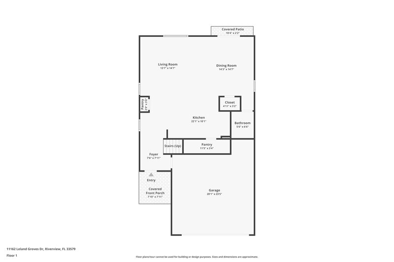 2,475/Mo, 11162 Leland Groves Dr Riverview, FL 33579 Floor Plan View