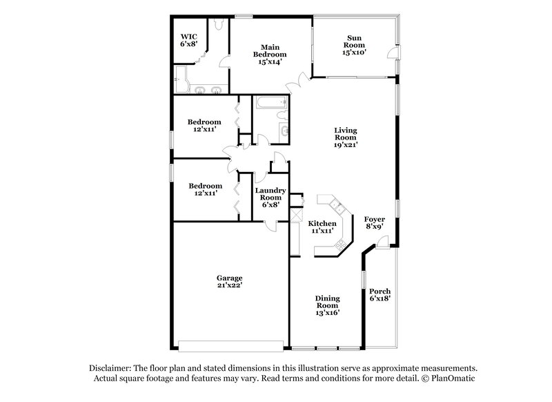 2,115/Mo, 12708 Bramfield Dr Riverview, FL 33579 Floor Plan View