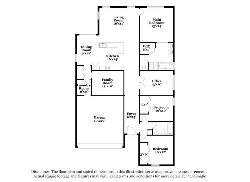 2,120/Mo, 1807 Bonita Bluff Ct Ruskin, FL 33570 Floor Plan View