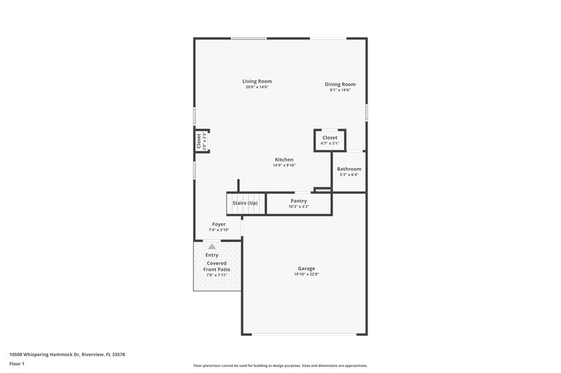 2,295/Mo, 10508 Whispering Hammock Dr Riverview, FL 33578 Floorplan View