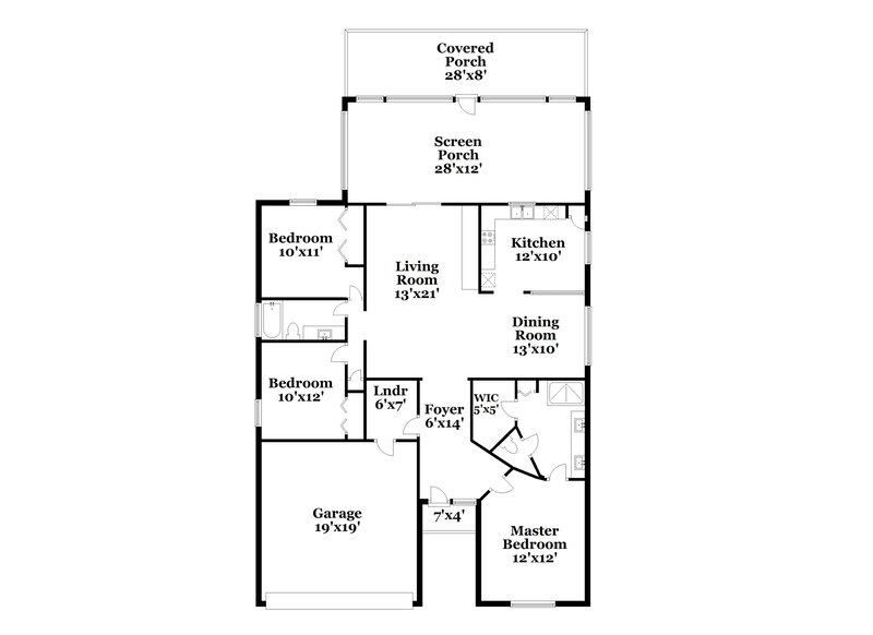2,435/Mo, 26808 Haverhill Dr Lutz, FL 33559 Floor Plan View