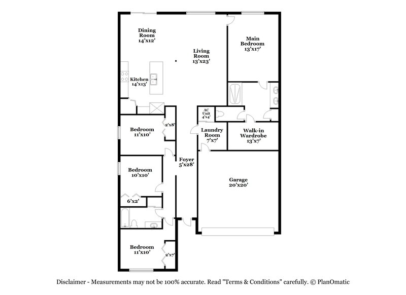 2,080/Mo, 7011 Wiseman Run Dr Ruskin, FL 33573 Floor Plan View