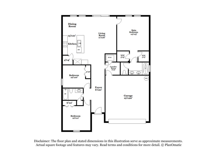 2,370/Mo, 18424 Hunters Meadow Walk Land O Lakes, FL 34638 Floor Plan View