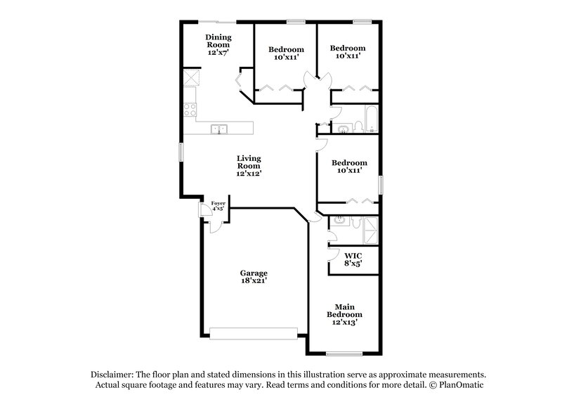 2,190/Mo, 11323 Southwind Lake Dr Gibsonton, FL 33534 Floor Plan View