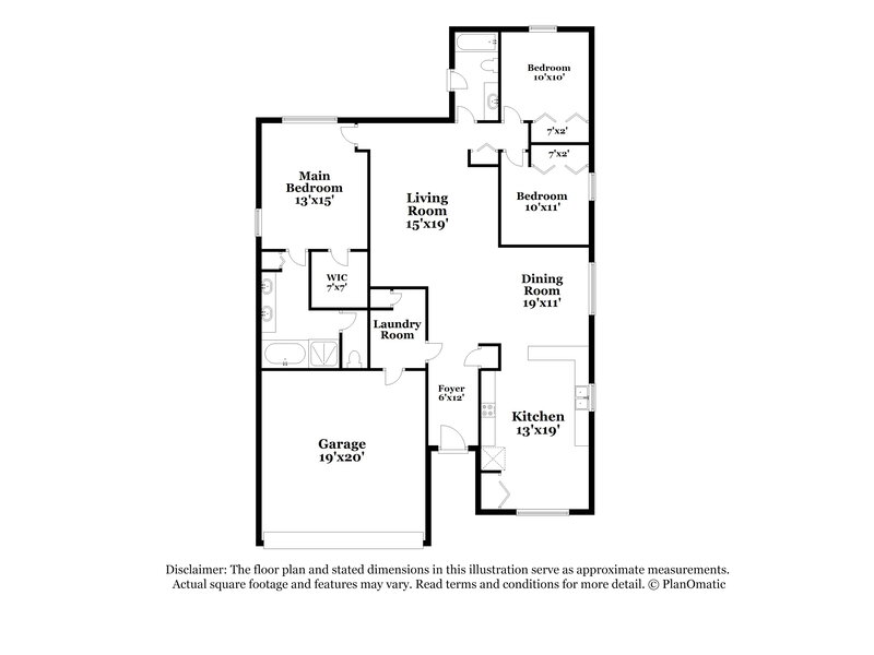 1,985/Mo, 2374 Dovesong Trace Dr Ruskin, FL 33570 Floor Plan View