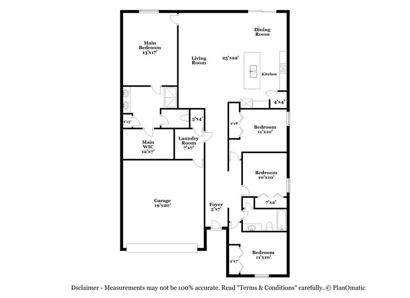 2,300/Mo, 1411 Golden Glow Dr Ruskin, FL 33570 Floor Plan View