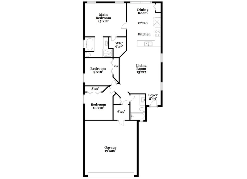 2,020/Mo, 7124 Kendall Heath Way Land O Lakes, FL 34637 Floor Plan View