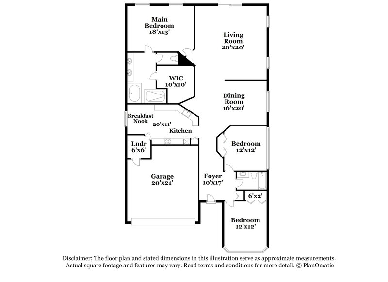 2,080/Mo, 6814 Monarch Park Dr Apollo Beach, FL 33572 Floor Plan View