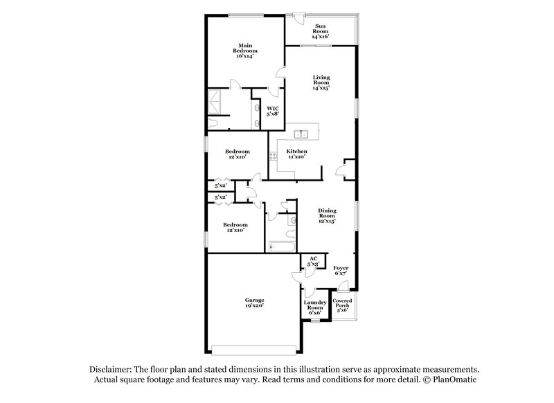2,095/Mo, 10126 Geese Trail Cir Sun City Center, FL 33573 Floor Plan View