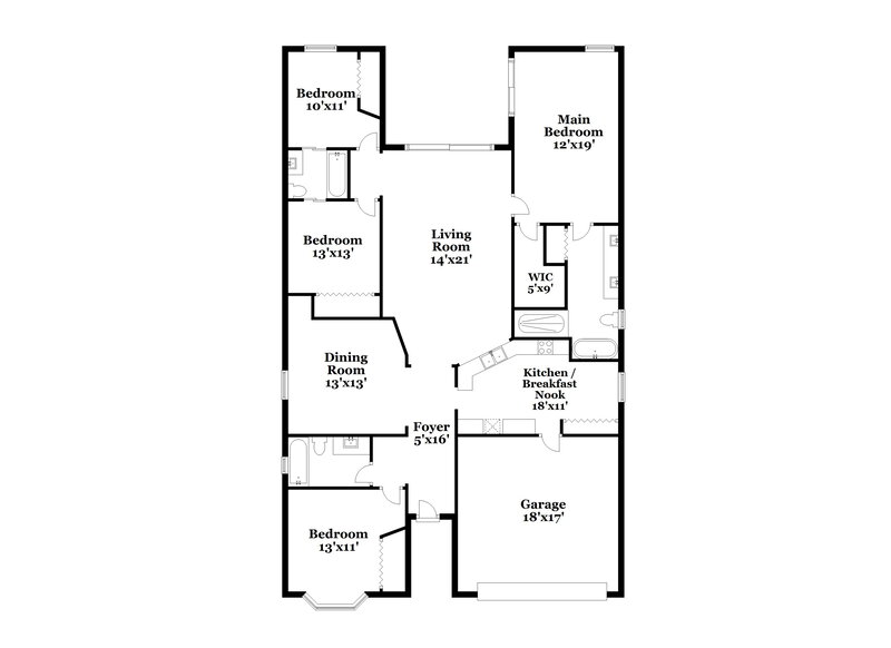 2,550/Mo, 29611 Birds Eye Dr Wesley Chapel, FL 33543 Floor Plan View