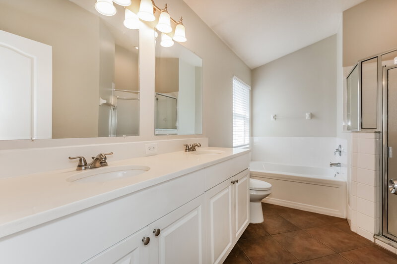 2,600/Mo, 29611 Birds Eye Dr Wesley Chapel, FL 33543 Main Bathroom View