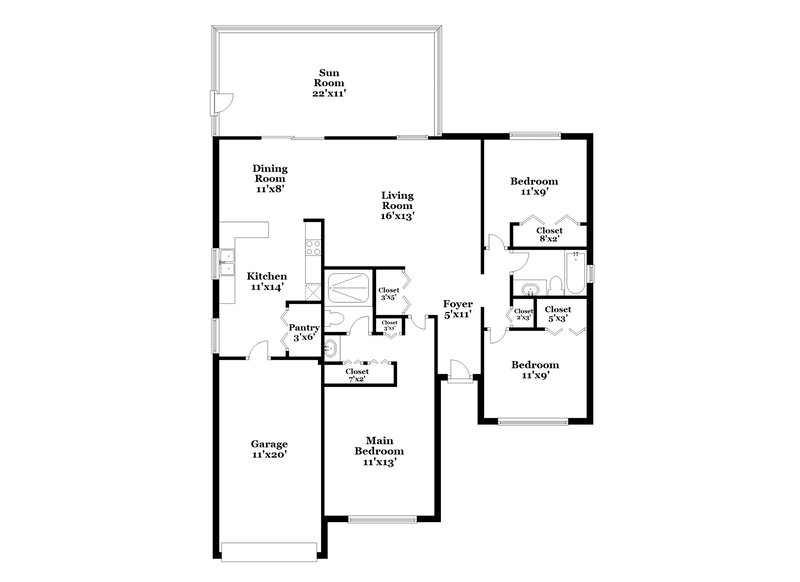 2,100/Mo, 304 Regal Park Dr Valrico, FL 33594 Floor Plan View