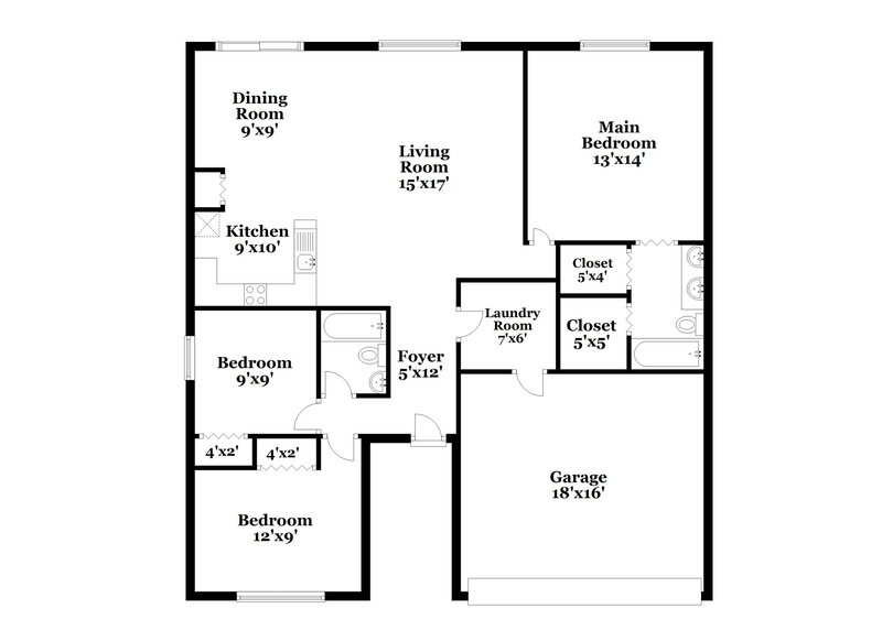 2,160/Mo, 712 Parsons Pointe St Seffner, FL 33584 Floor Plan View