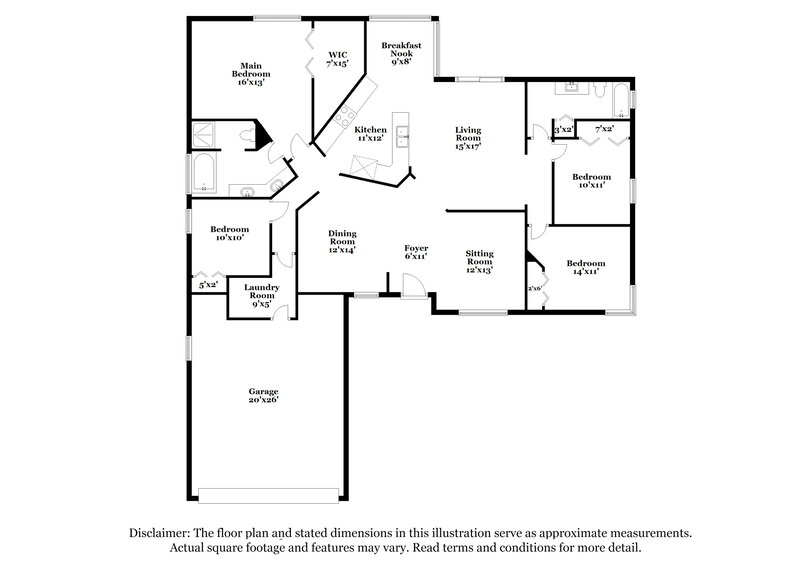 2,645/Mo, 1406 Storington Ave Brandon, FL 33511 Floor Plan View