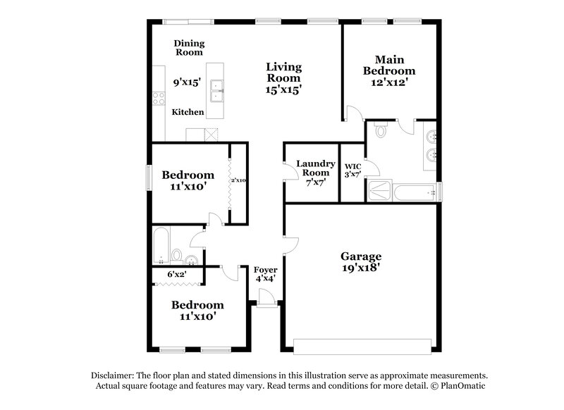 1,865/Mo, 916 Parker Den Dr Ruskin, FL 33570 Floor Plan View