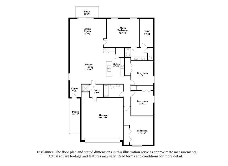 2,265/Mo, 912 Zone Tailed Hawk Pl Ruskin, FL 33570 Floor Plan View